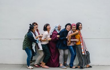 Diverse group of women